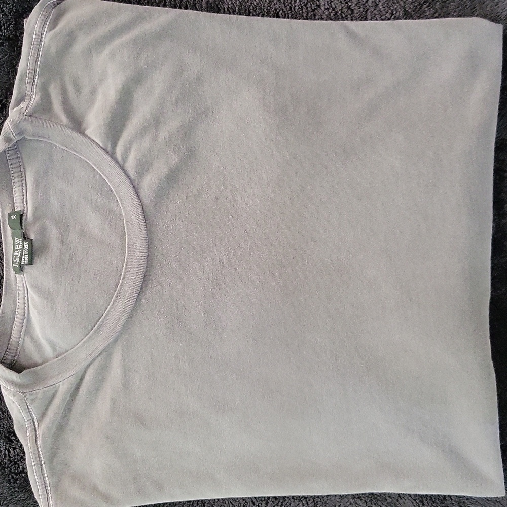 J Crew Vintage Soft Wash LS T-Shirt  Mens Xl  Charcoal
